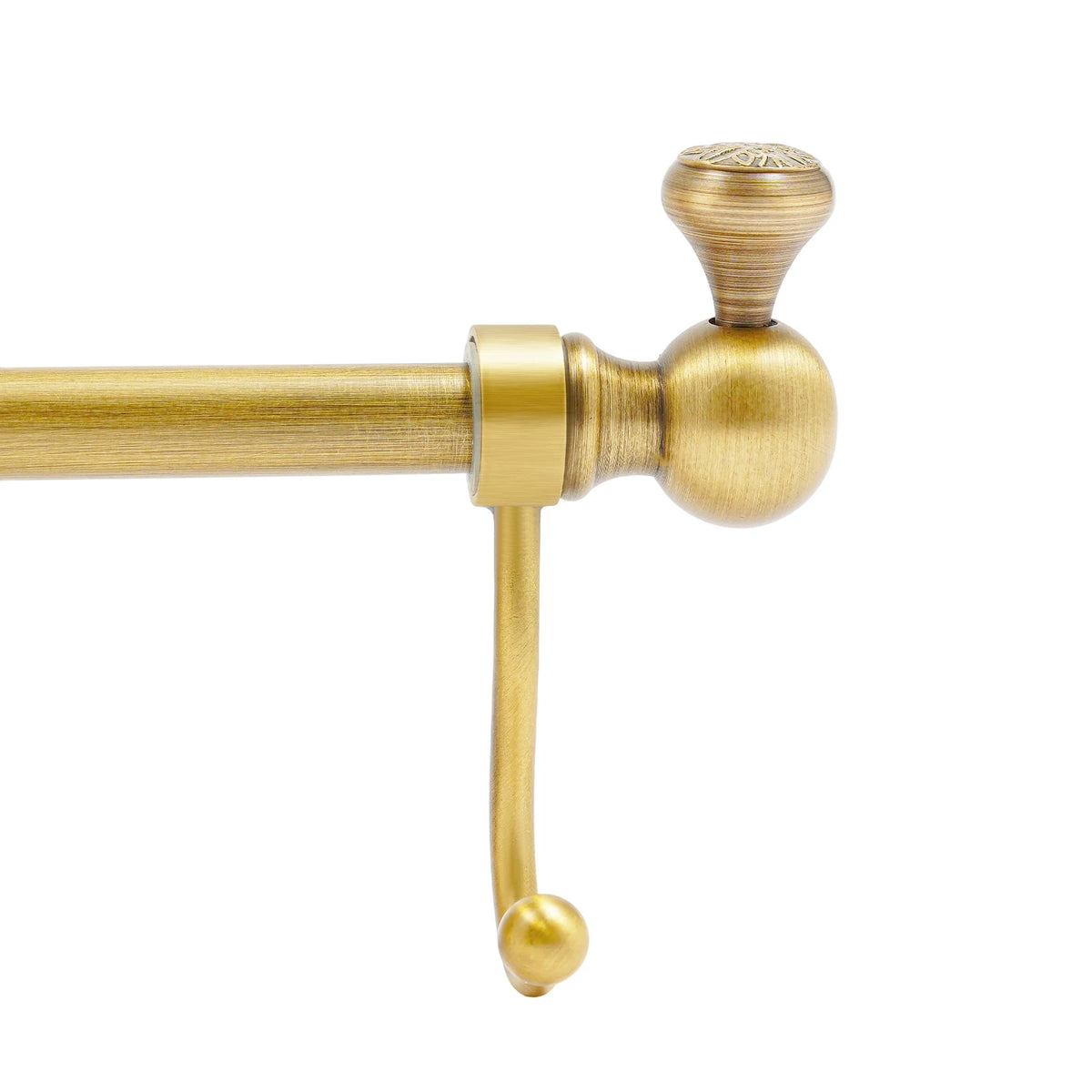 4 Hooks Bathroom Towel Rack, Clothes Hanger Garment Rack, Hat Holder Brass with Hooks for Toilets, Hotels Gold