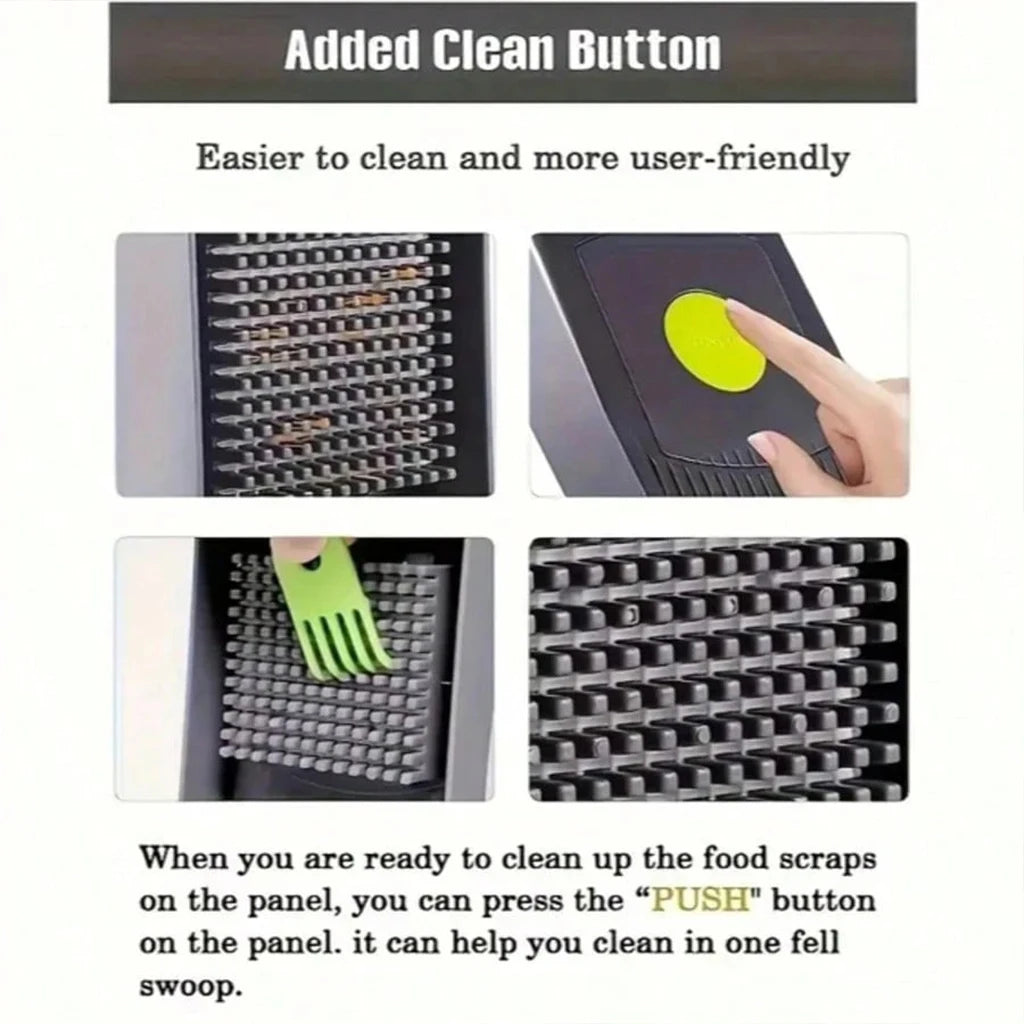 12/14/16 in 1 Vegetable Chopper Multifunctional Food Slicer Dicer With Replaceable Blades Storage Container Onion Potato Cutter For Kitchen Home