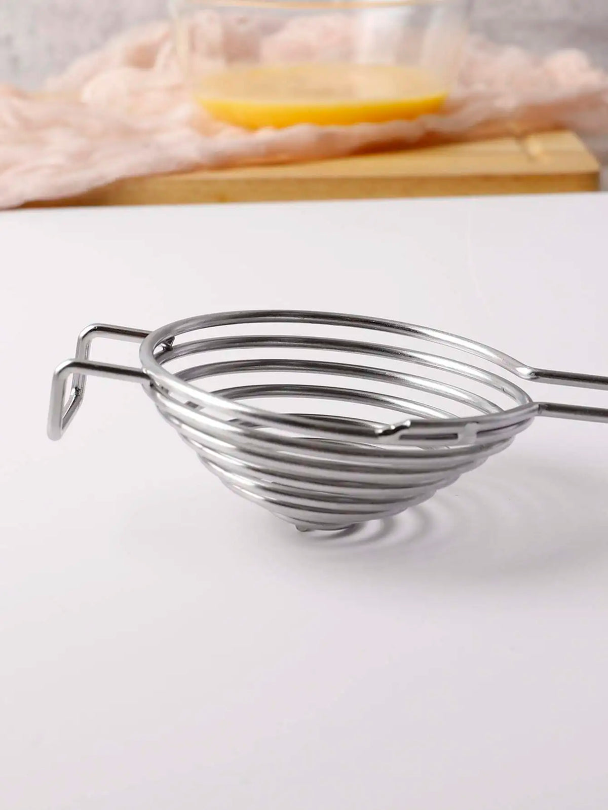 1pc Stainless Steel Egg Separator, Easy Yolk & Egg White Separator, Anti-Scald Handle, Baking & Breakfast Tool, Easy To Clean & Durable sh2110284661854148