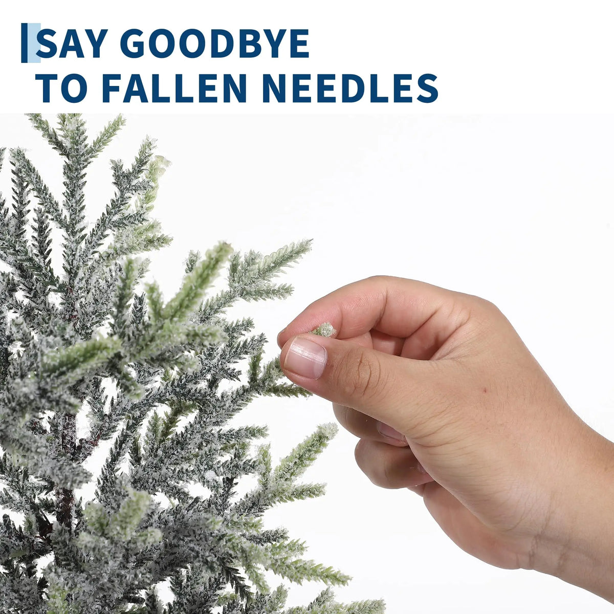 21 Inch Snow Flocked Mini Christmas Tree