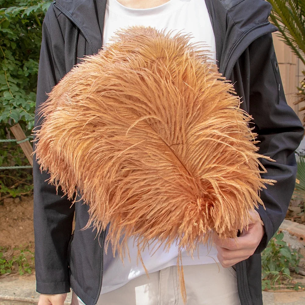 Wholesale 100PCS Red White Ostrich Feathers 15-35CM Natural Plumes for Wedding Party Table Center Decor Home Decor DIY Crafts