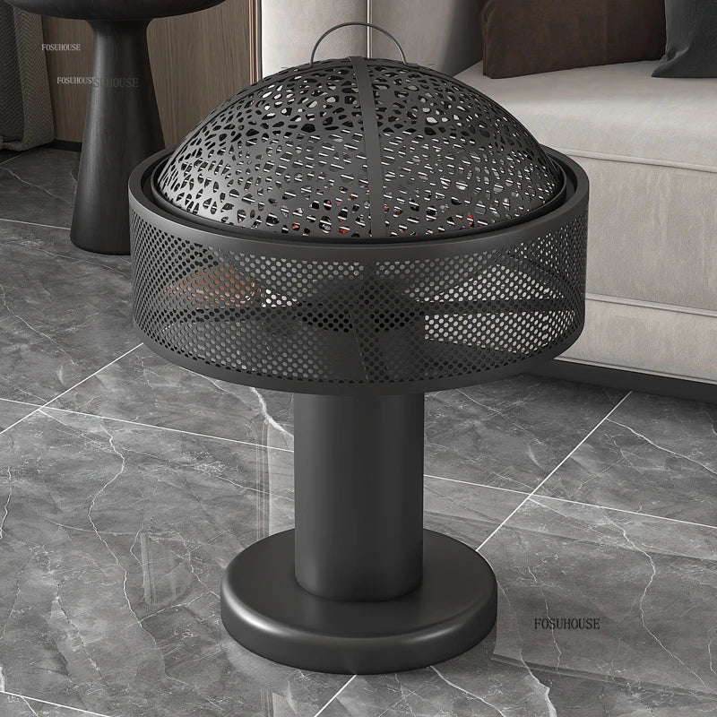 Multi-functional Patio Heaters Charcoal Heating Stove Indoor Fire Wood Heater Roasting Brazier Smokeless Carbon Firewood Brazier