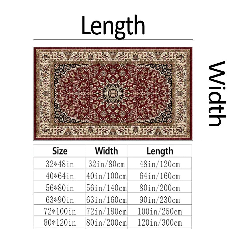 1 Piece Classic Oriental Style Rug, Soft and Comfortable, Easy to Maintain, Machine Washable, Indoor Floor Mat, Suitable for under Dining Tables, Farmhouses, Living Rooms, Bedrooms, Dining Rooms, Entryways, Offices, Hallways,